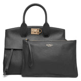 The Studio Soft black leather bag
