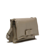 Viva bow olive leather bag