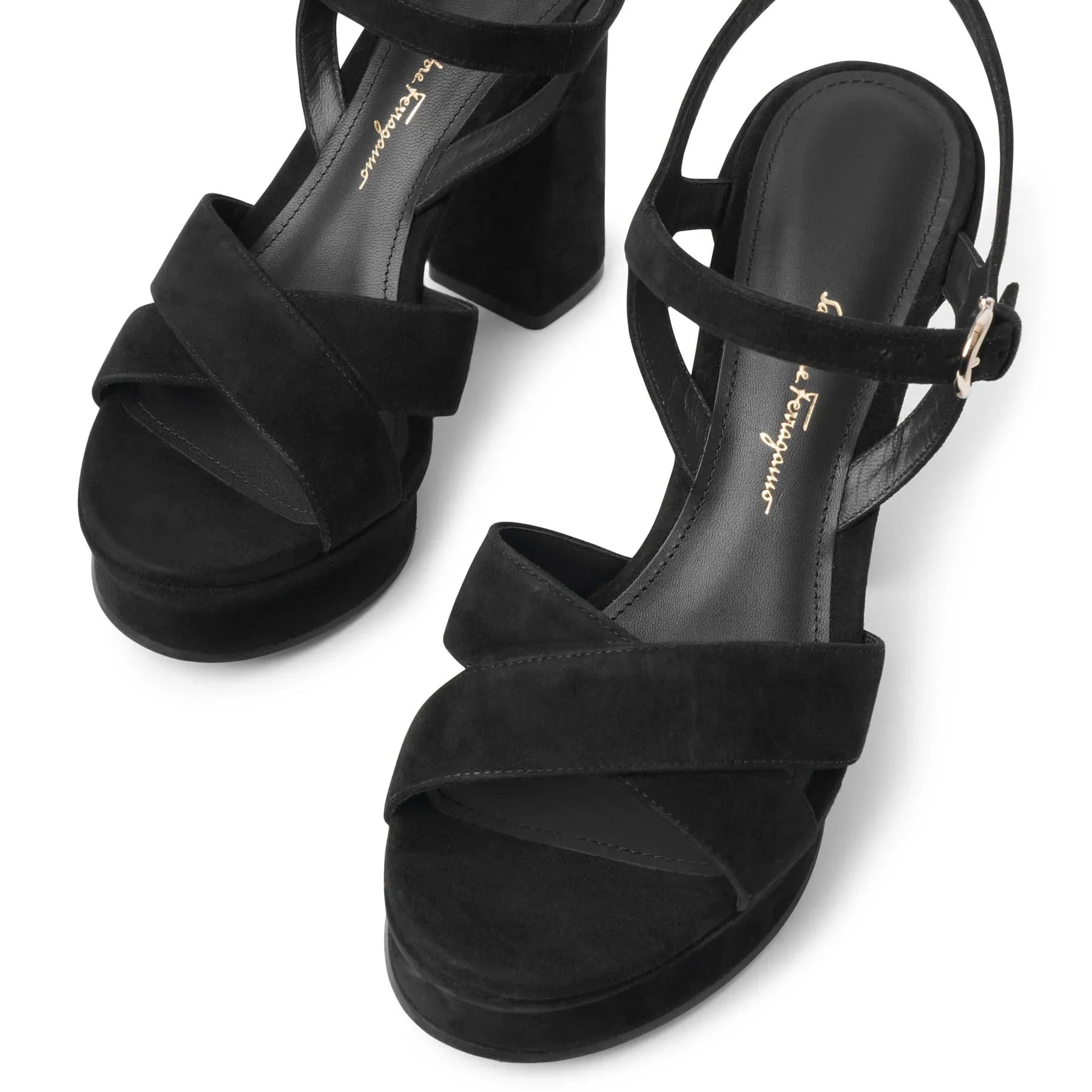 Ferragamo | Sonya black suede platform sandals | Savannahs Ferragamo | Sonya black suede platform sandals | Savannahs