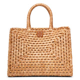 The Studio rafia natural tote bag