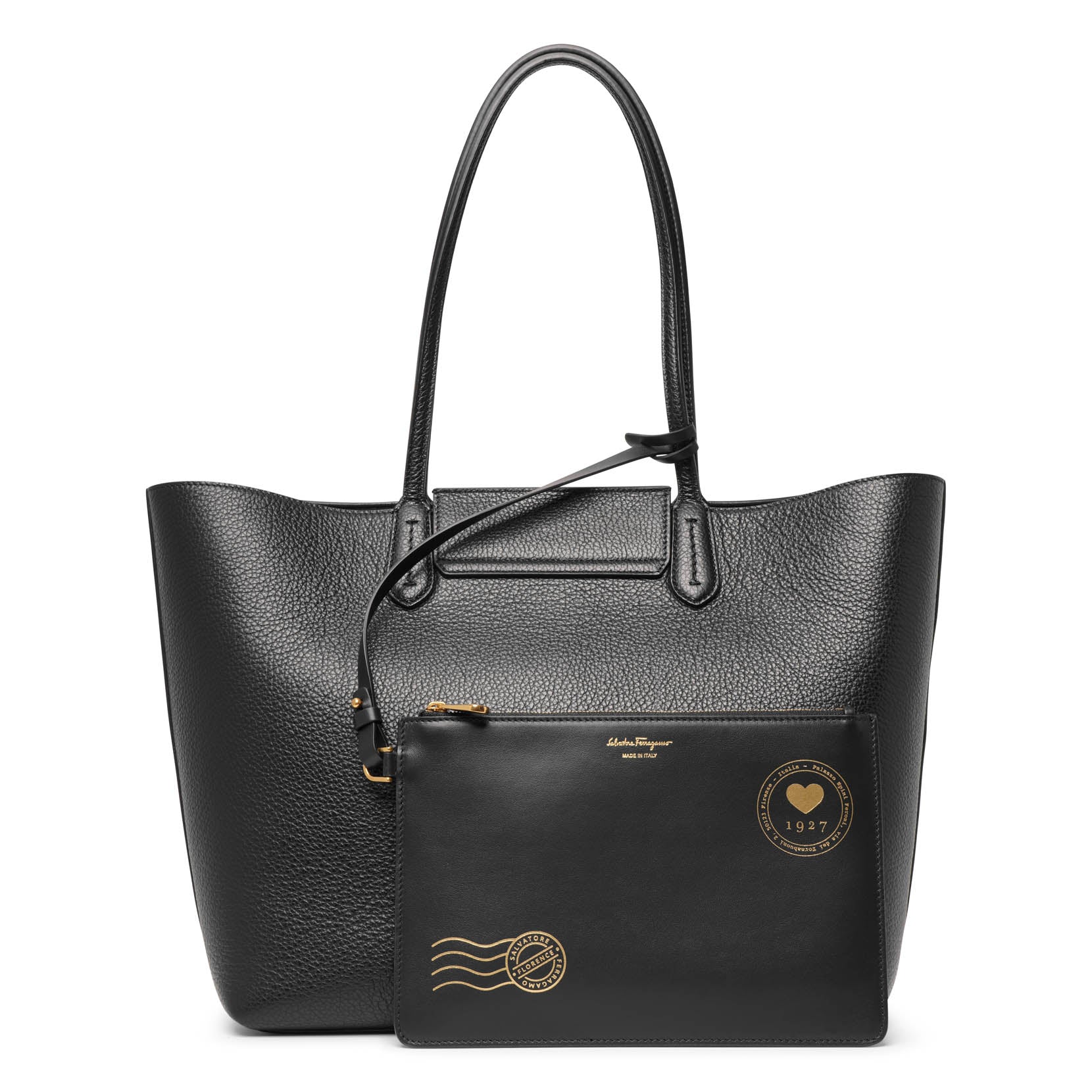 Ferragamo | Travel black tote bag | Savannahs