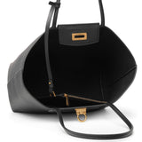 Travel black tote bag