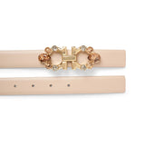 New Gancini Jewel 25 nude belt
