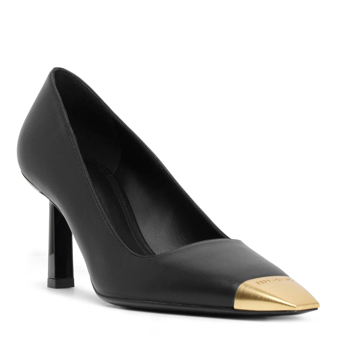 Ferragamo | Amber 70 black leather pumps | Savannahs