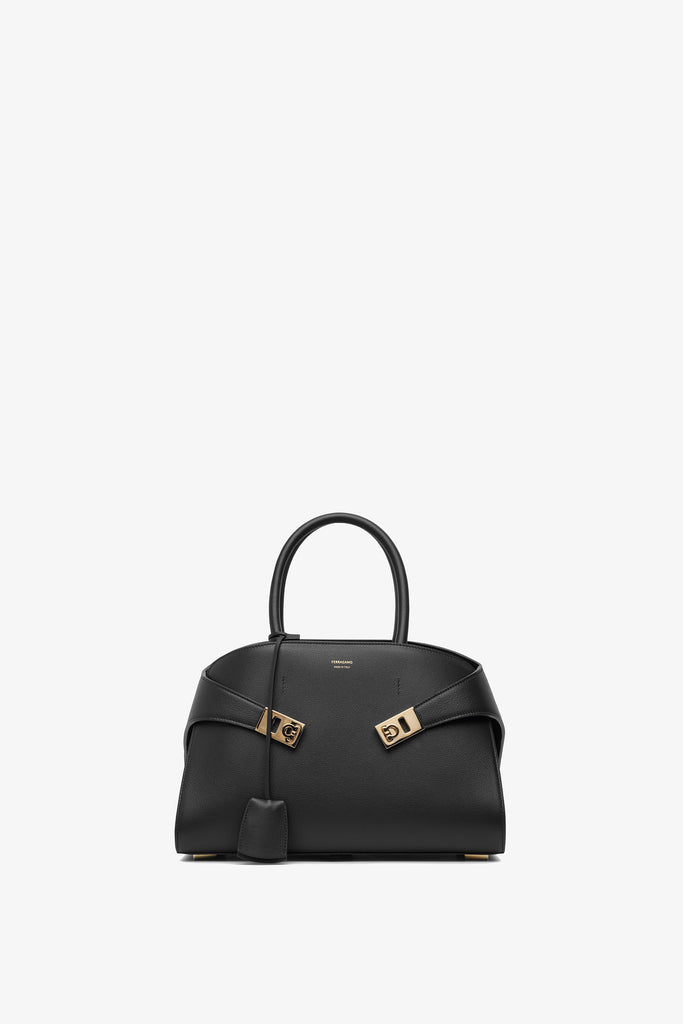 Ferragamo | Hug black small top handle bag | Savannahs