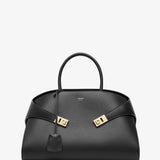 Hug black medium top handle bag