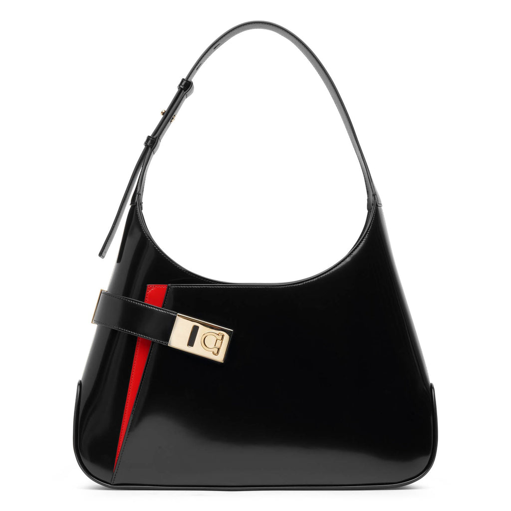 Arch black shoulder bag