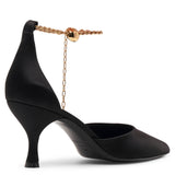 Dana 70 black leather pumps