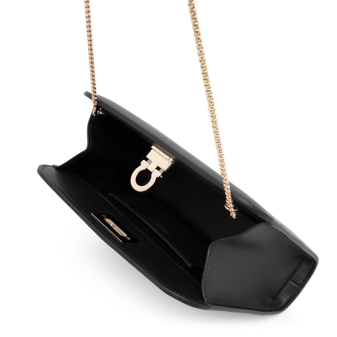 Ferragamo Diana black mini clutch Savannahs