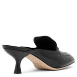 Elodye black leather mules
