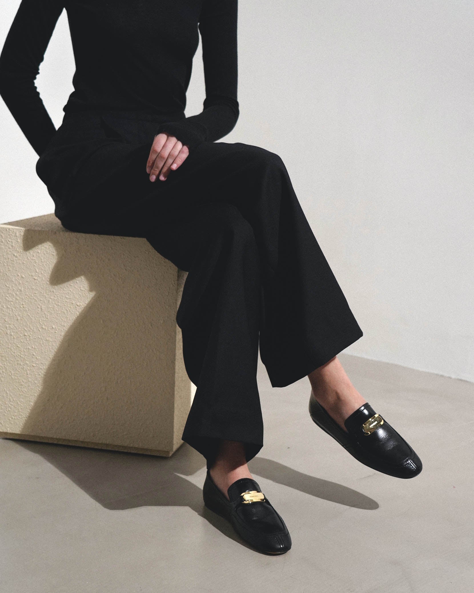 Elaine black loafers