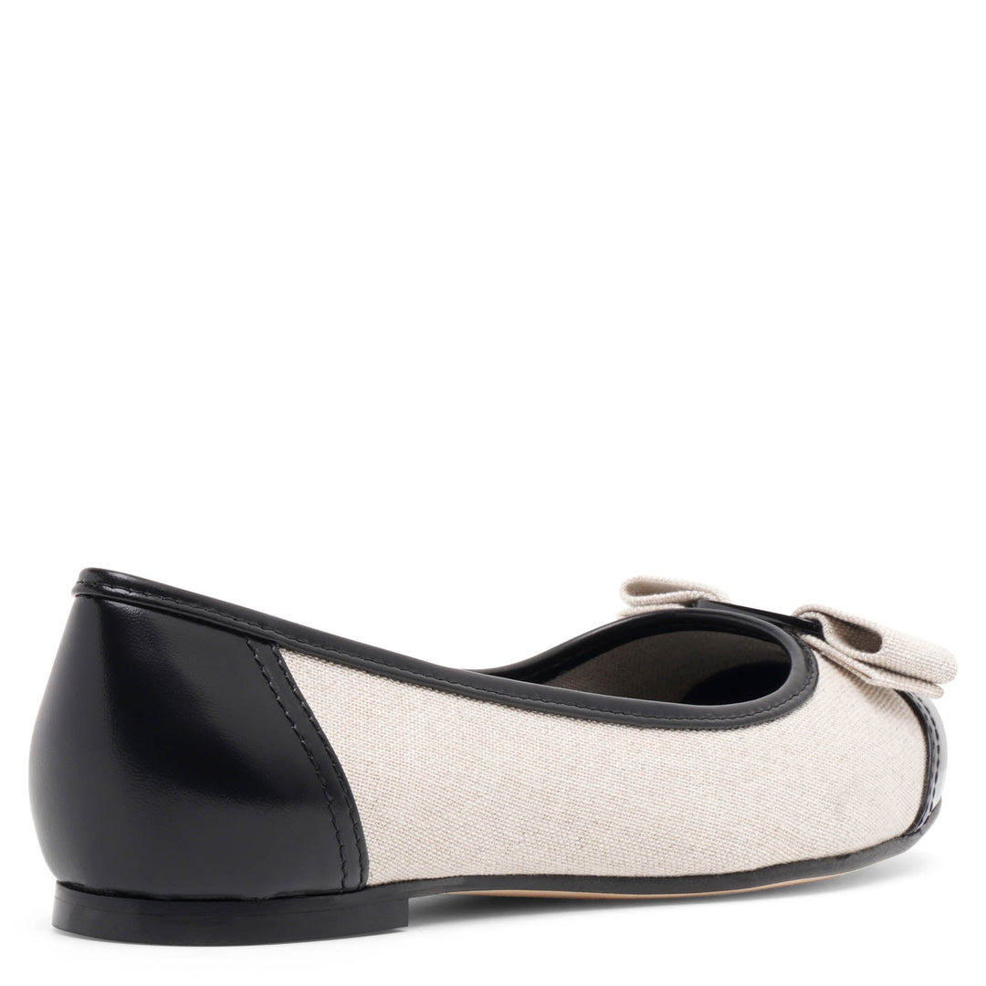Ferragamo | Varina grey canvas ballerinas | Savannahs