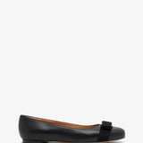 Varina soft black leather ballerinas