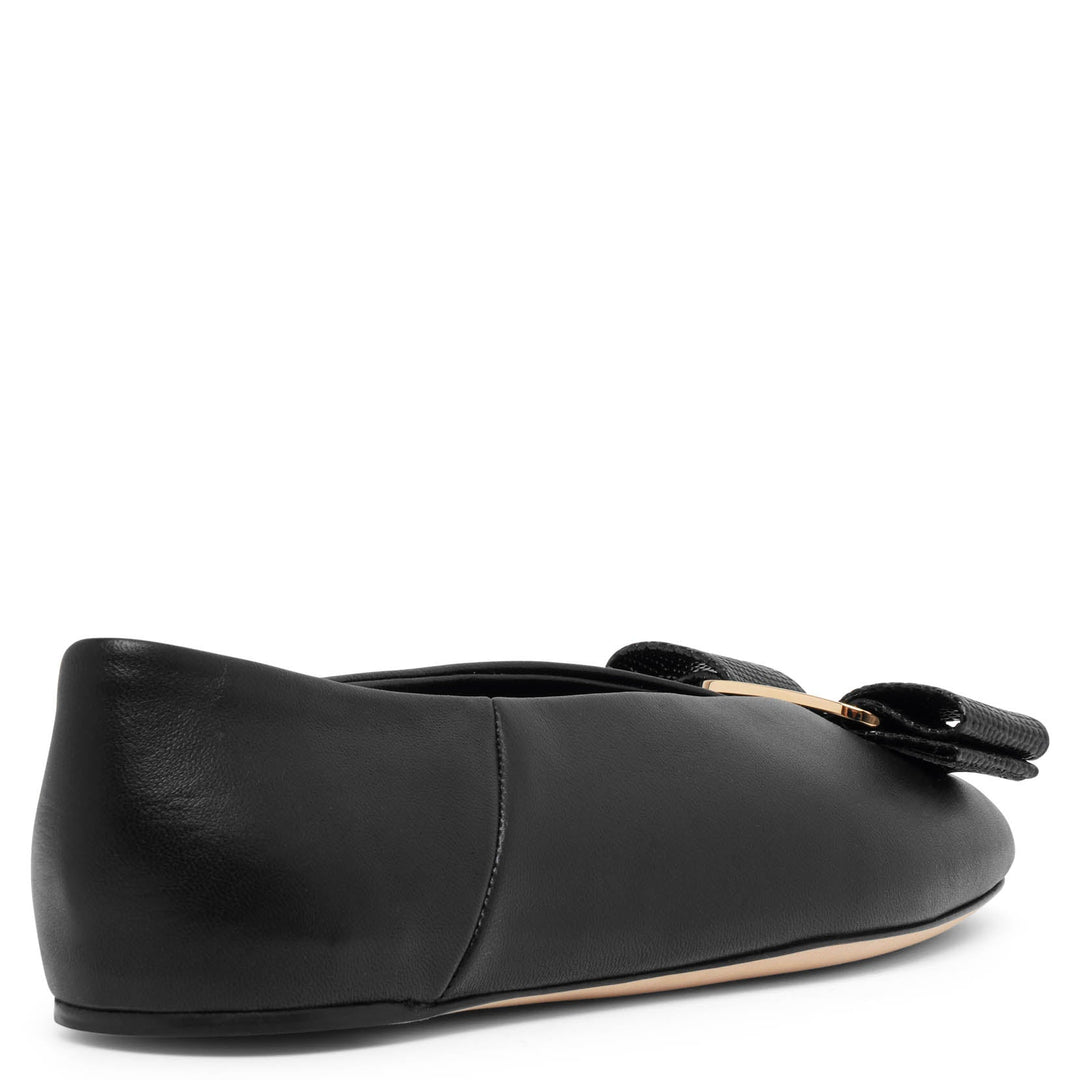 【送料&関税込】Ferragamo Black Vanna Flats Ferragamo | Vanna black ballerinas | Savannahs