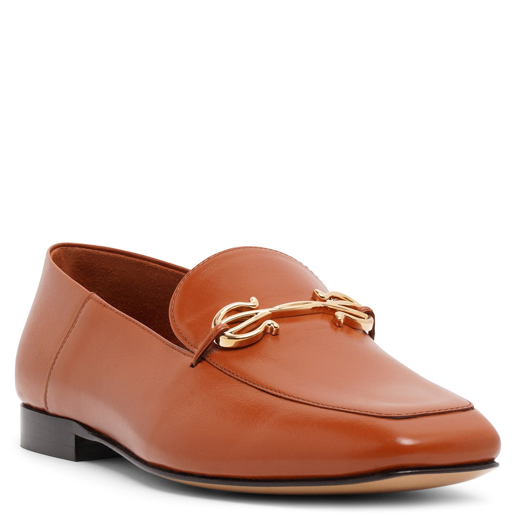 Louis brown leather loafers