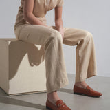 Louis brown leather loafers