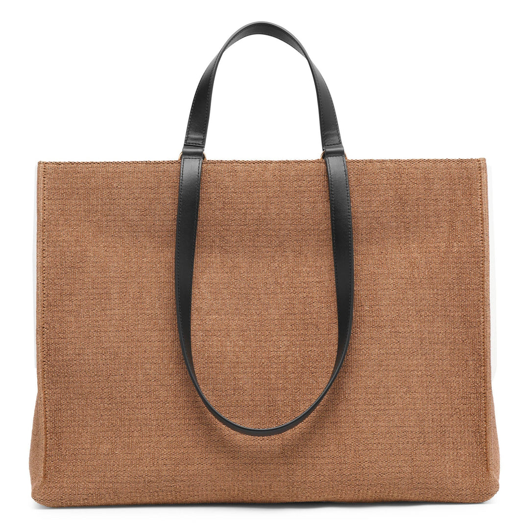 トートバッグ SALVATORE FERRAGAMO CAMEL RAFFIA SMALL TT SIGN SHOPPING BAG Ferragamo Camel Raffia Small TT Sign Shopping Bag – LOZURI®