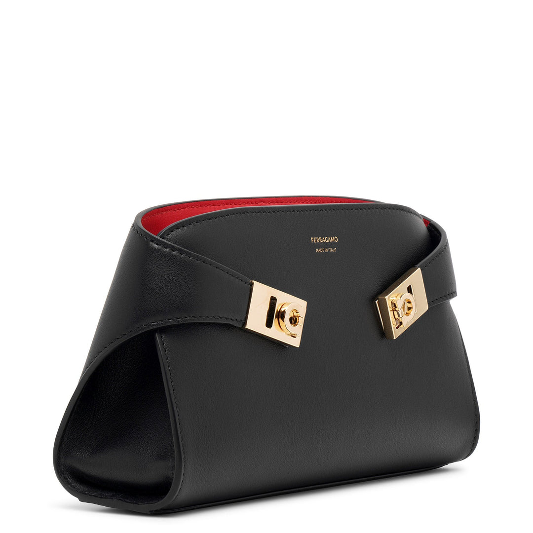 Ferragamo | Hug black leather bag | Savannahs