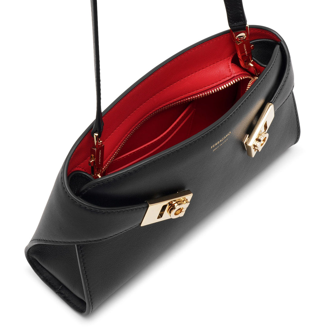 Ferragamo | Hug black leather bag | Savannahs