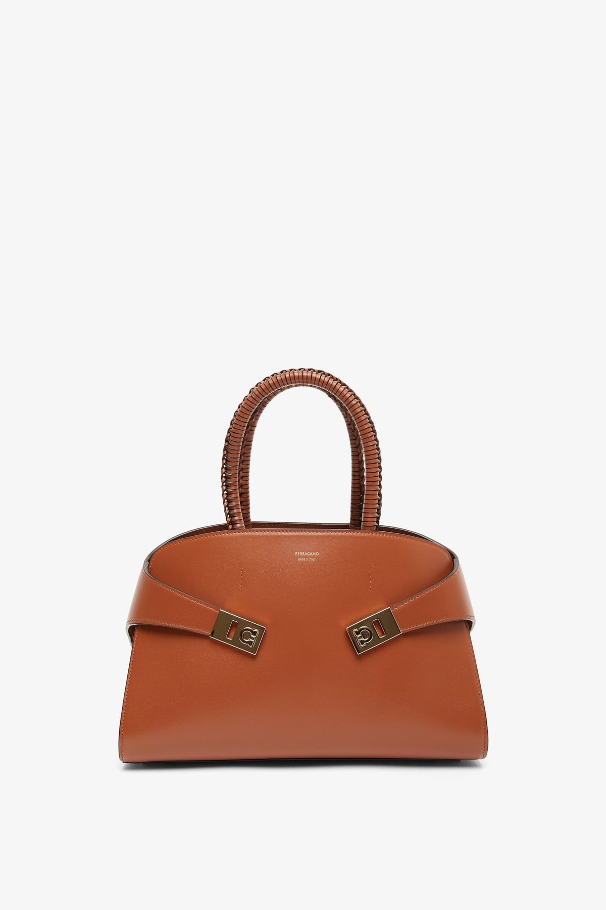 Shop Ferragamo Hug Small Light Brown Bag