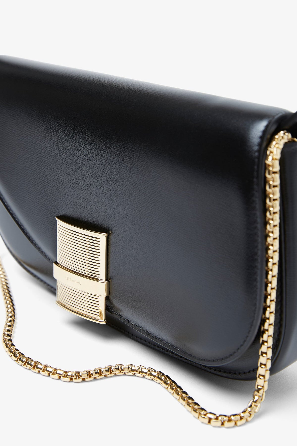 Shop Ferragamo Fiamma Xs Black Crossbody Bag