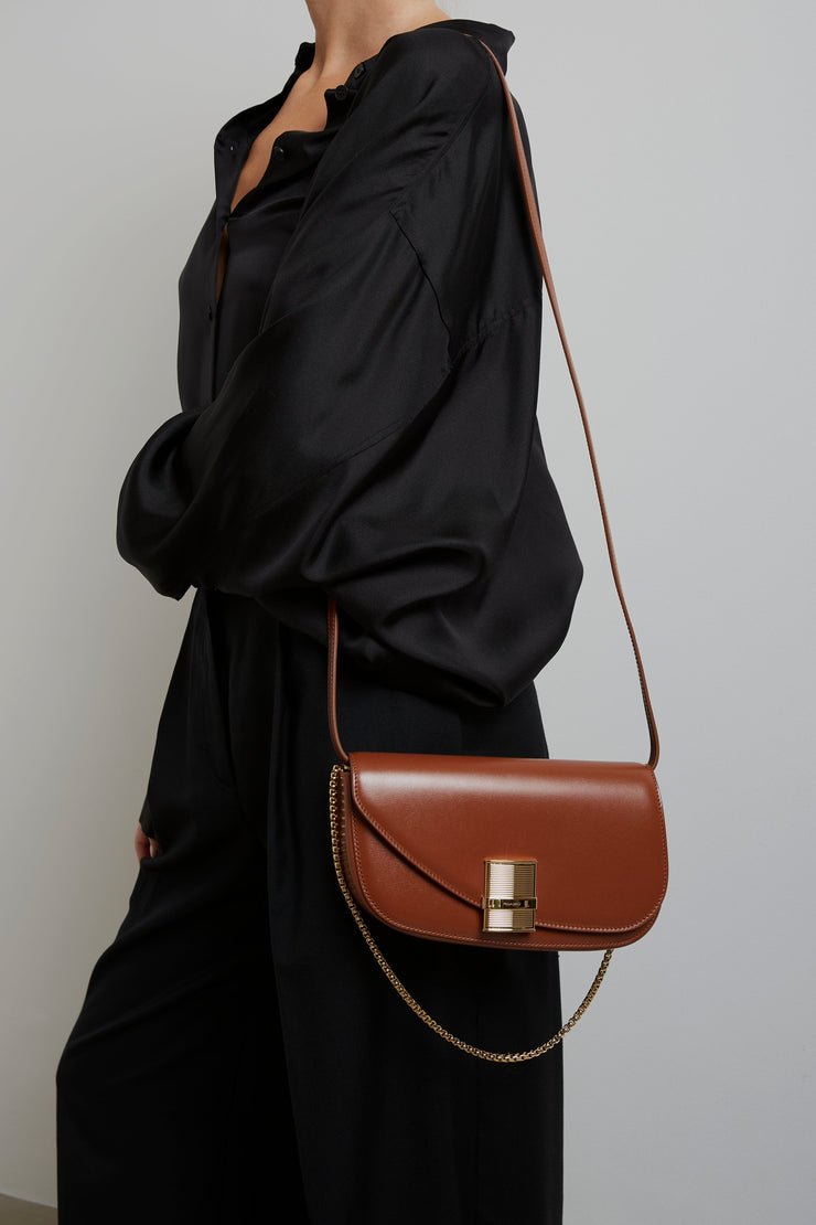 Fiamma XS light brown crossbody bag