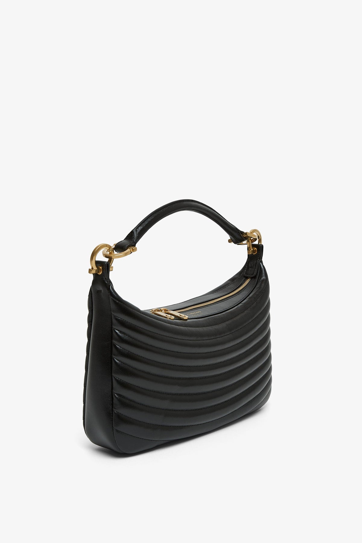 Shop Ferragamo Quilted Black Bag