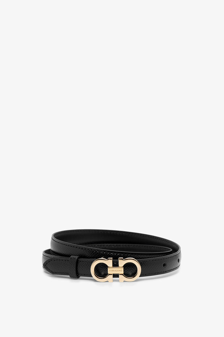 Sized Gancini black 16mm belt