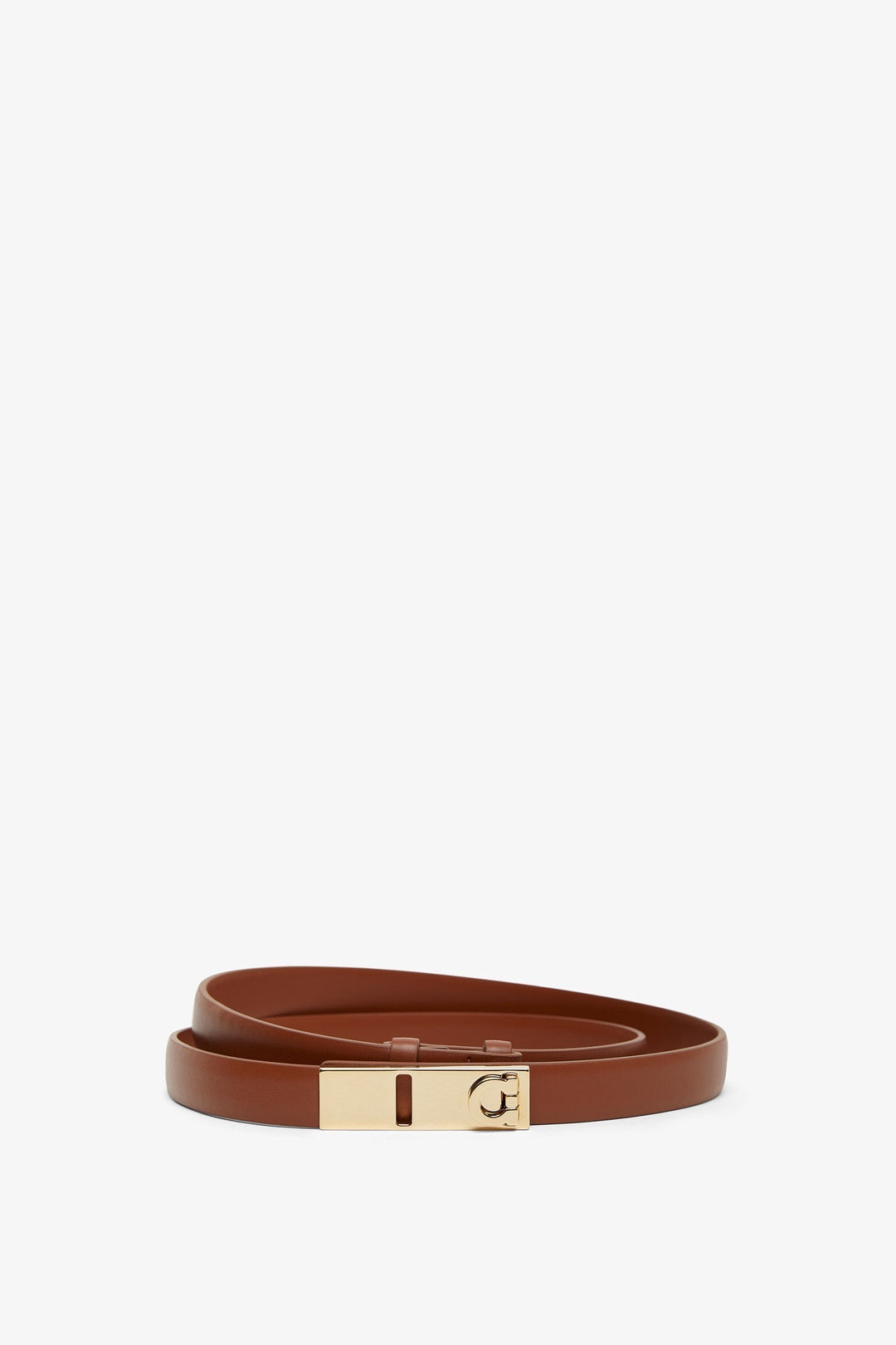 Ferragamo leather belt -reversible w/gold buckle, 37” Ferragamo Pre-Owned 1990-2000s Vara Bow Belt | Black  main image 4