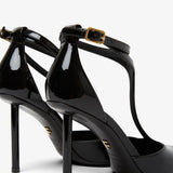 Lysandra 95 black patent pumps