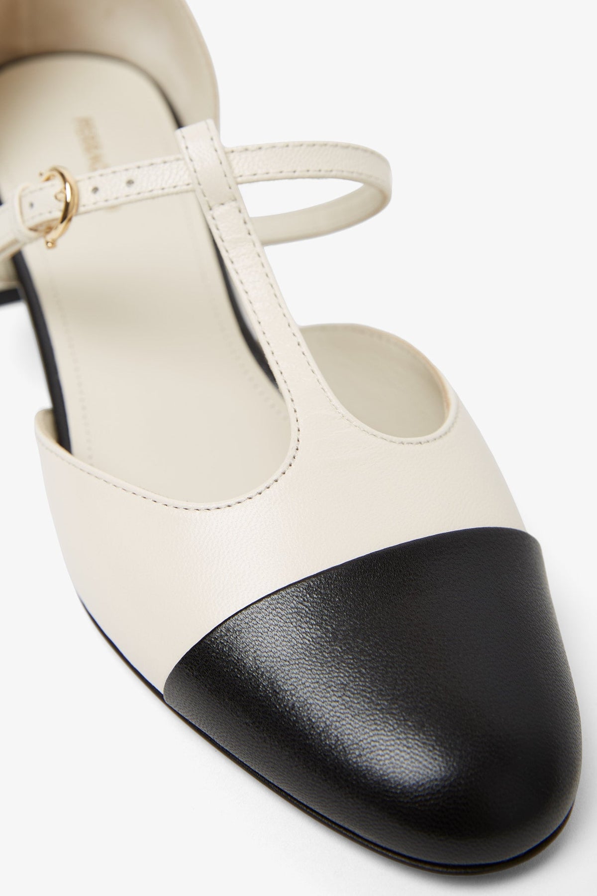 Shop Ferragamo Linette White Ballet Flats