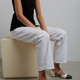 Linette white ballet flats