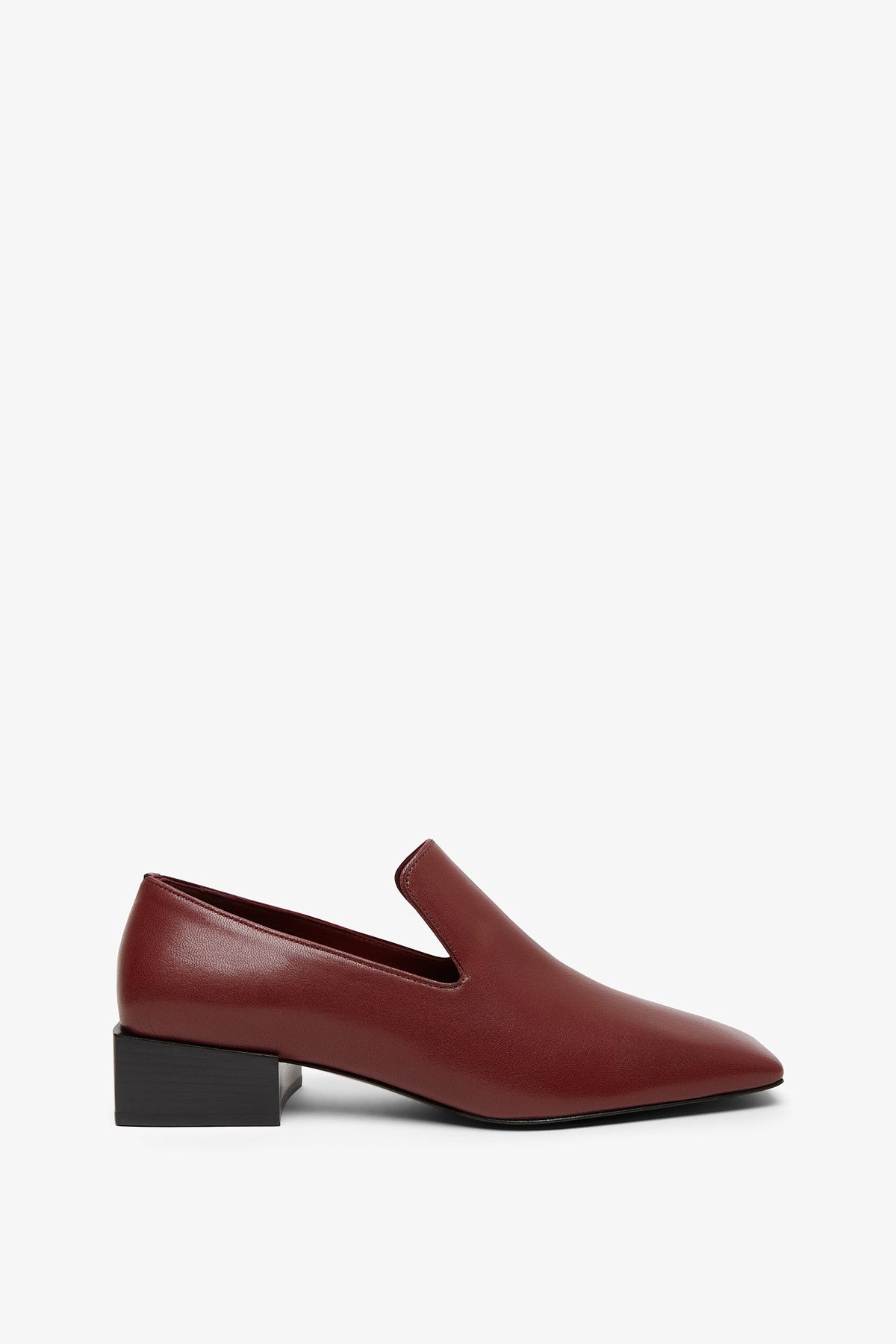 Shop Ferragamo Carmelita Dark Red Flats