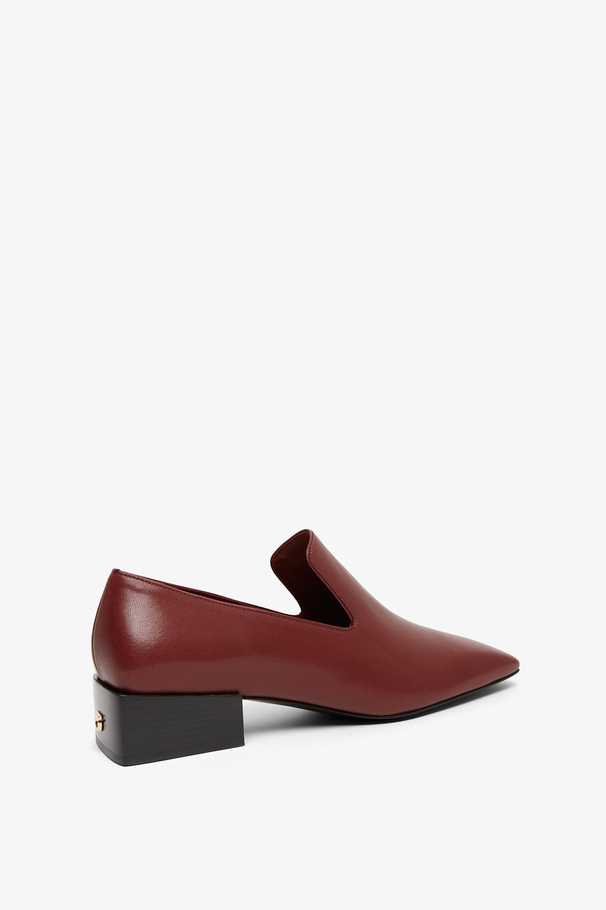 Shop Ferragamo Carmelita Dark Red Flats