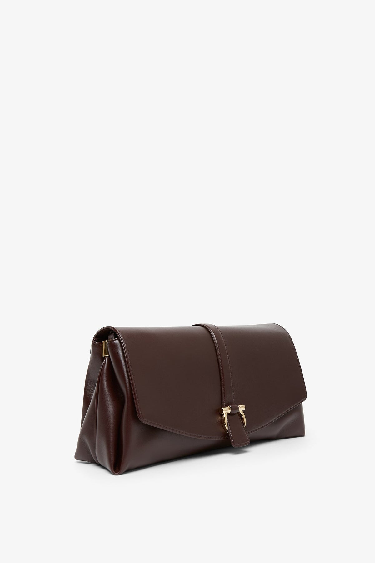 Shop Ferragamo Front Flap Burgundy Crossbody Bag