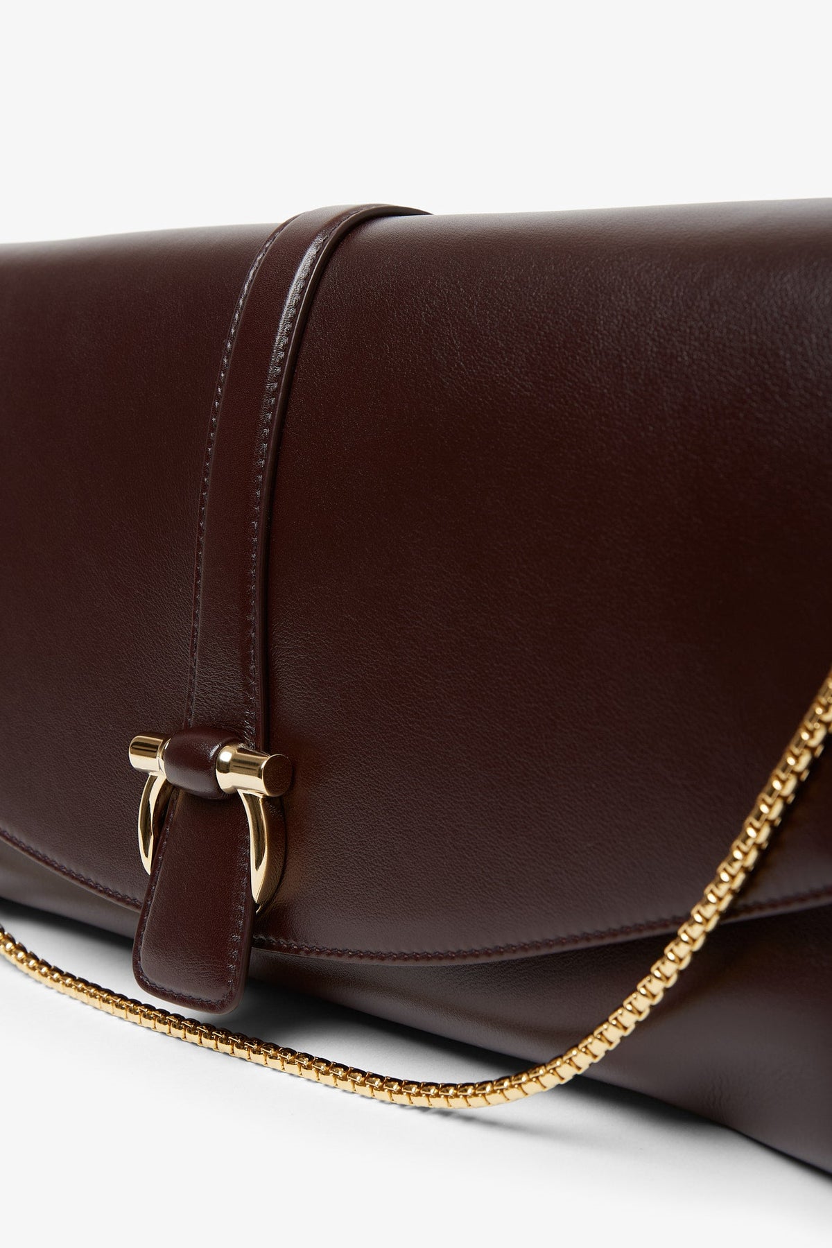 Shop Ferragamo Front Flap Burgundy Crossbody Bag