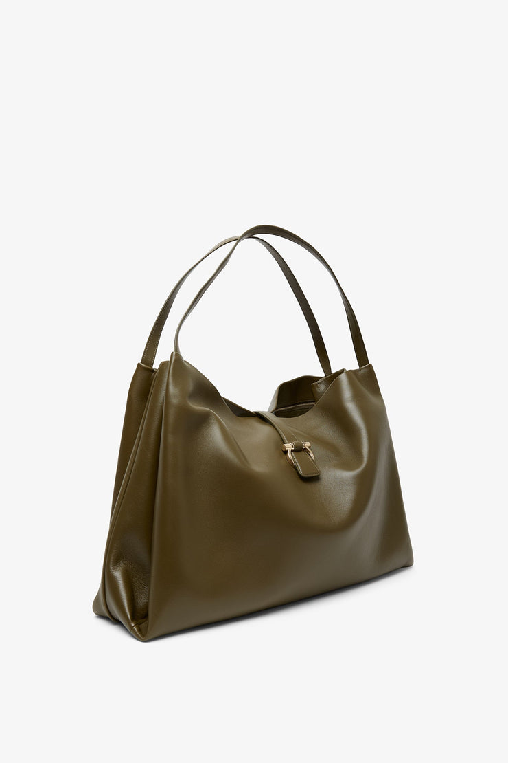 Large green tote bag