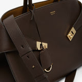 Hug medium dark brown bag