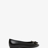 Zea black leather ballerinas