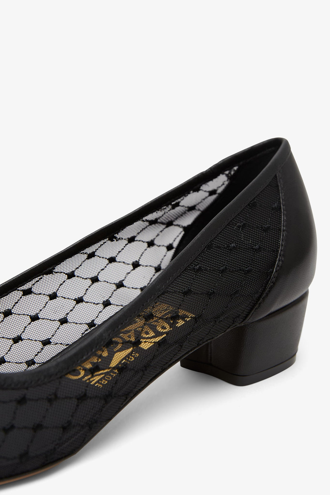 Ferragamo | Vara black mesh pumps | Savannahs