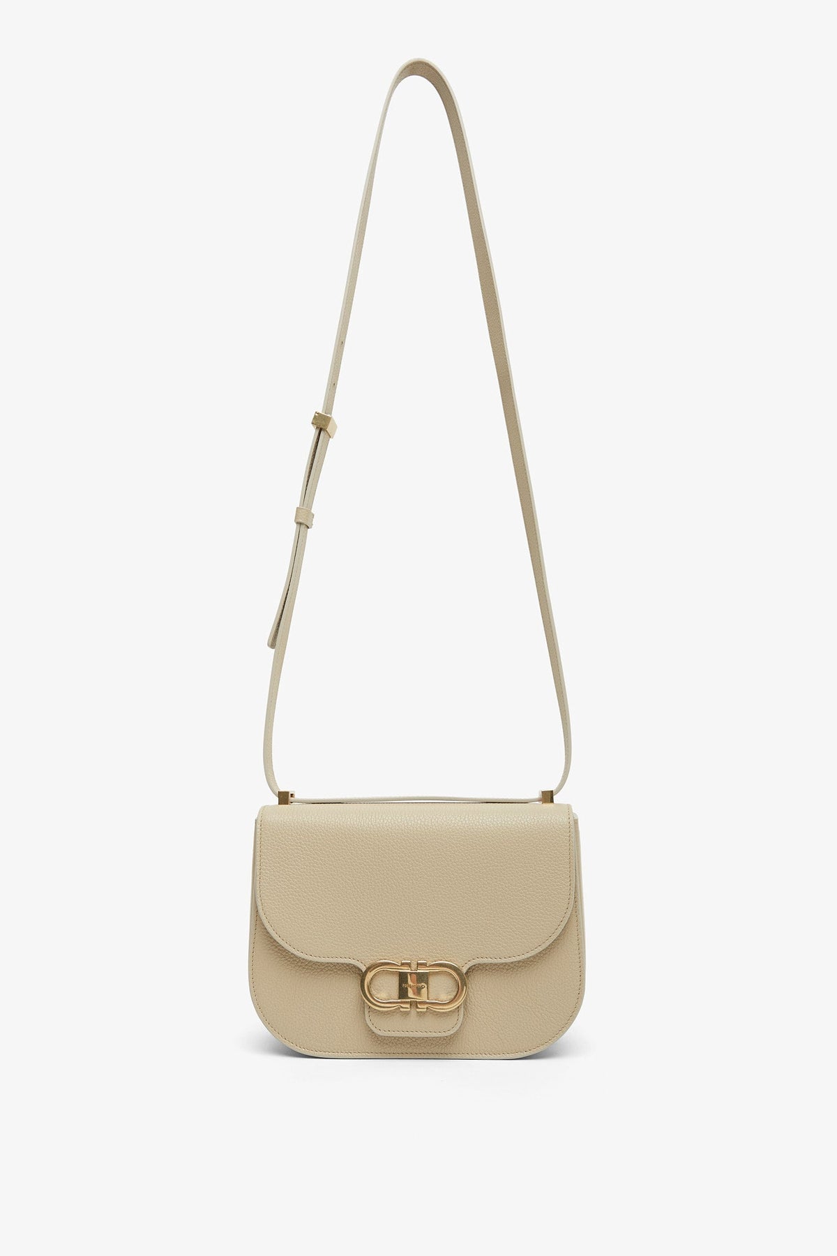 FERRAGAMO DOUBLE GANCINI CROSSBODY BAG