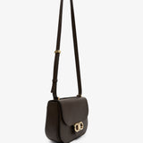 Dubble gancini flap dark brown