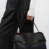 Hug medium black shoulder bag