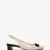 Iconic bow slingback pumps