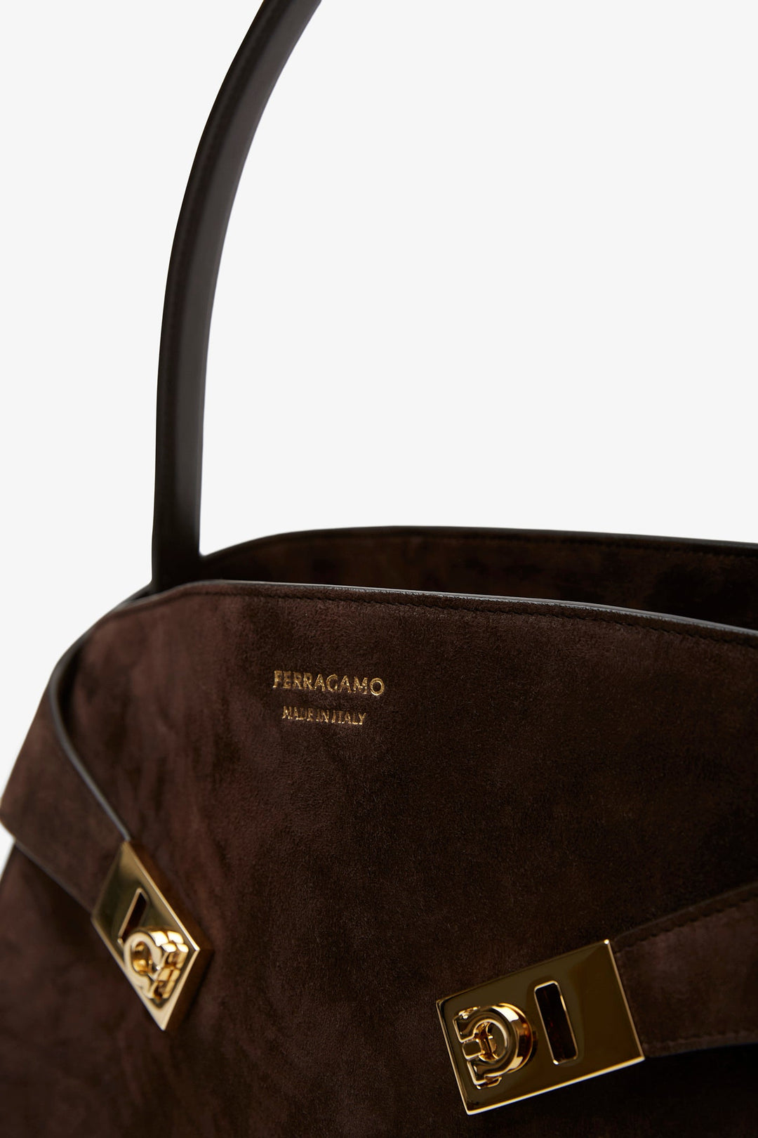 ◆送料・関税込み◆FERRAGAMO スエードミディアムハンドバッグ FERRAGAMO フェラガモ ショルダーバッグ 21 8358 レディース