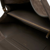 Hug large suede shoulder bag