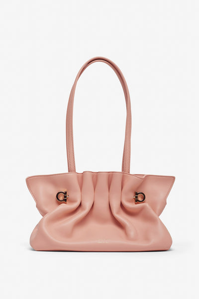 Pierce small white leather bag