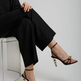 Karina 95 black sandals