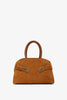 Hug S light brown suede top handle bag