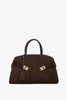 Hug M brown suede top handle bag